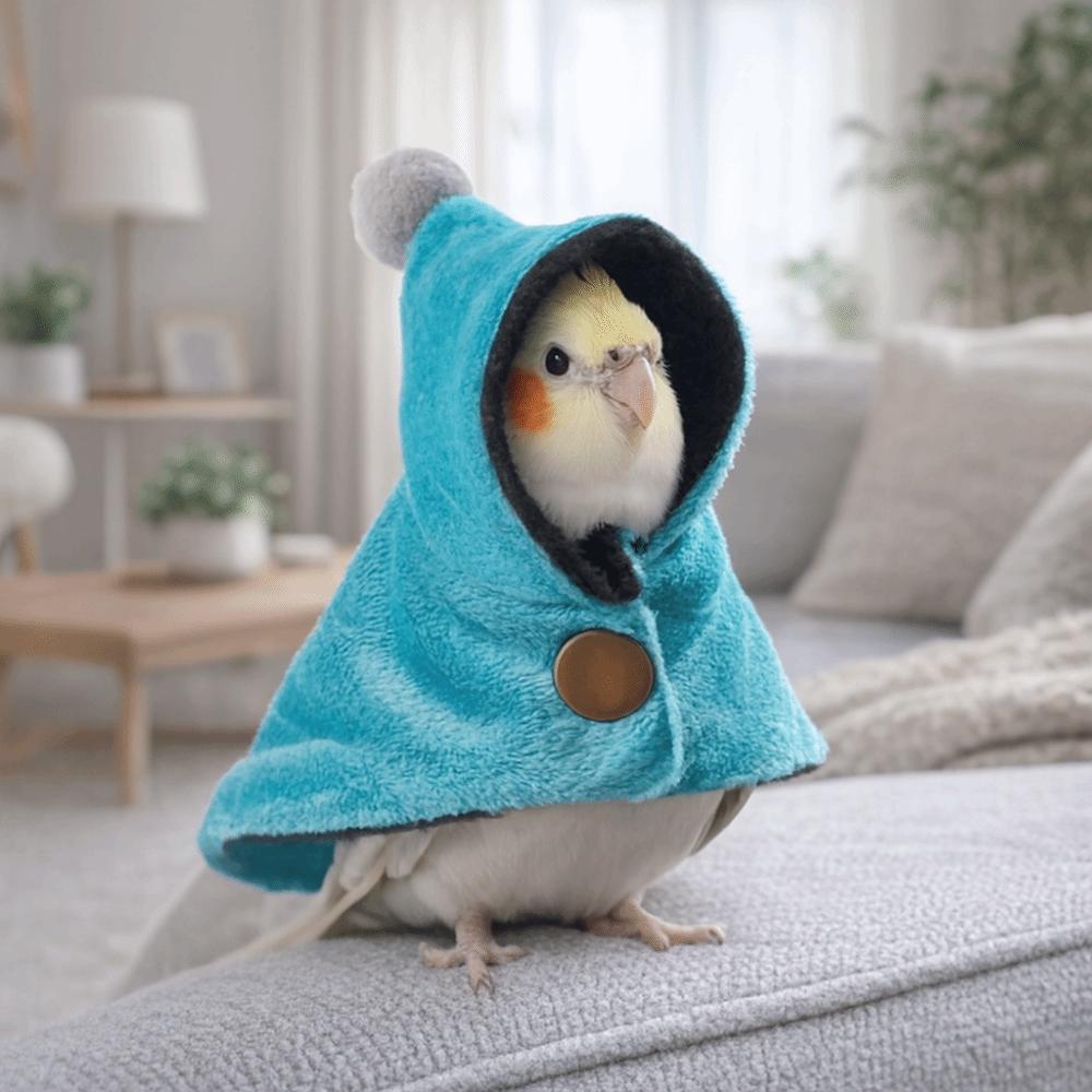 Windproof Parrot Cloak Warm Pet Birds Outerwear Stylish Birds Cold Weather Gear Easy To Wear