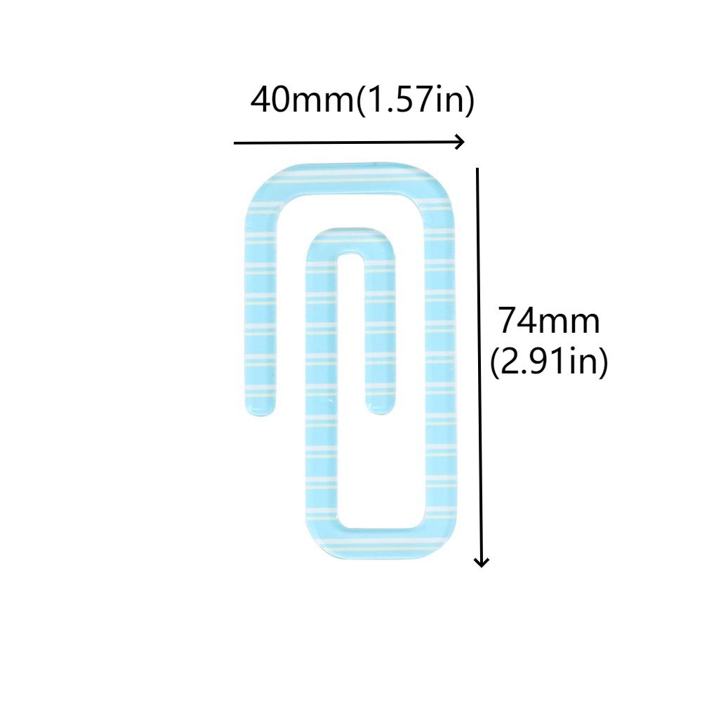 Закладка в форме скрепки, полосатая, креативная, для чтения, мини-маркер страницы книги, книги