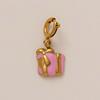 Stainless Steel DIY Cactus Coffee Cup Love Butterfly Pendant Vacuum Plated Gold in Furnace charms for jewelry