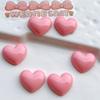 10 Pcs New Kawaii Cartoon Sweet Multicolor Peach Heart Resin Scrapbook Diy Decorative Hair Clip, Pendant Jewelry Parts A83