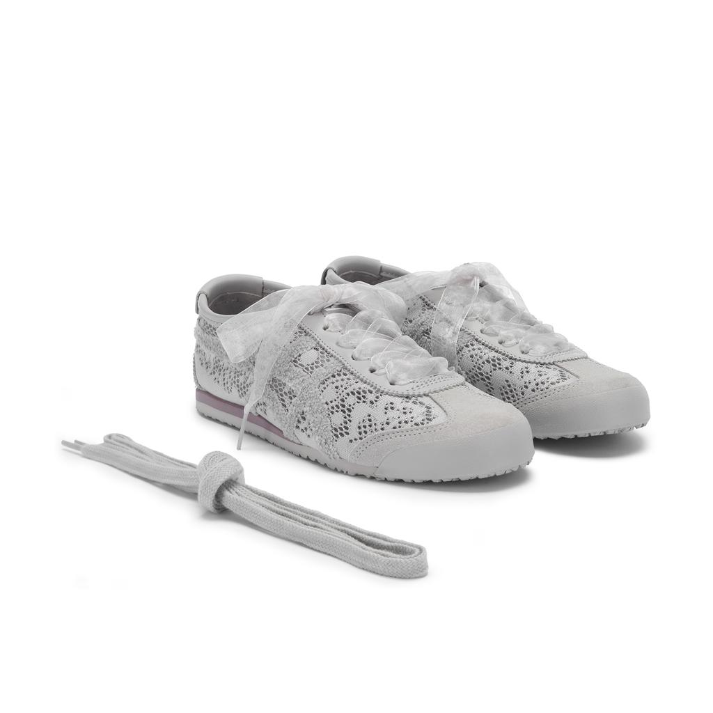 ONITSUKA TIGER Mexico 66 Тканевые Модные Универсальные Нескользящие Повседневные Кроссовки Унисекс Легко-Серые 1183C563-020