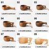 Camping Handy Cup Rubber Wood Finnish Cup Breakfast Cup Water Cup Turtle Shell Acacia Wood Milk Cup