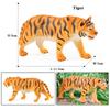 Oenux Африканские дикие животные Лев Тигр Як Антилопа Крокодил Зебра Черная пантера Модель Фигурки Украшение для дома Игрушка Детский подарок