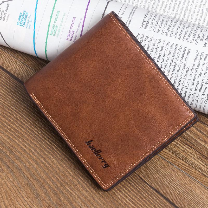 Luxury Men's Leather Tri-Fold Wallet - Spacious, Stylish Business ID & Card Holder