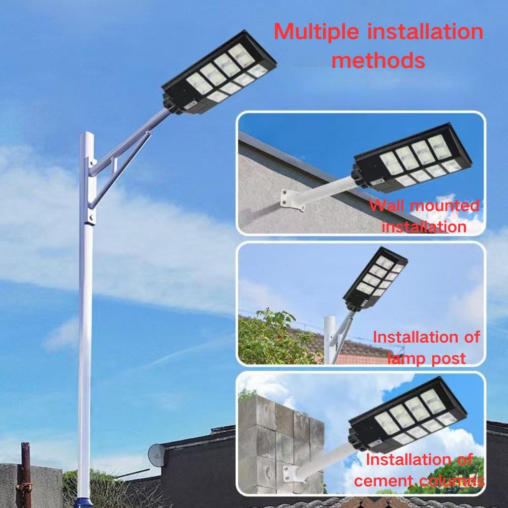 IP65 Waterproof Outdoor Solar Wall Lamp Remote Control Motion Sensor High Power Garden Emergency Lighting Led Street Lights