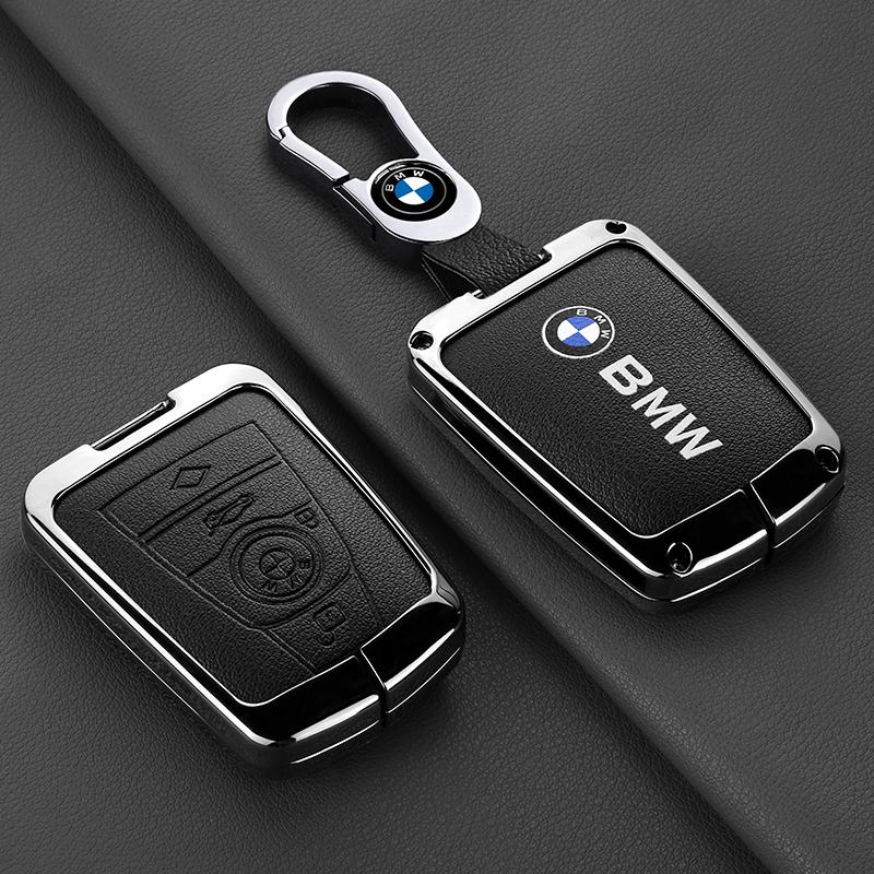 IQJD2 Zinc Alloy Car Remote Key Case Cover Holder Shell For BMW I3 I8 Series 2014 2015 2016 2017 2018 Protection Keychain Accessories
