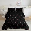 Gothic Decor Comforter Set Twin Size Boys Boho Moth Down Comforter Men Gothic Sugar Skull Comforter Galaxy Starry Sky Halloween Gothic Beddi