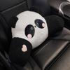 Plush Panda Auto Waist Support Cushion Heart Panda Car Headrest Cute   Car Accessories