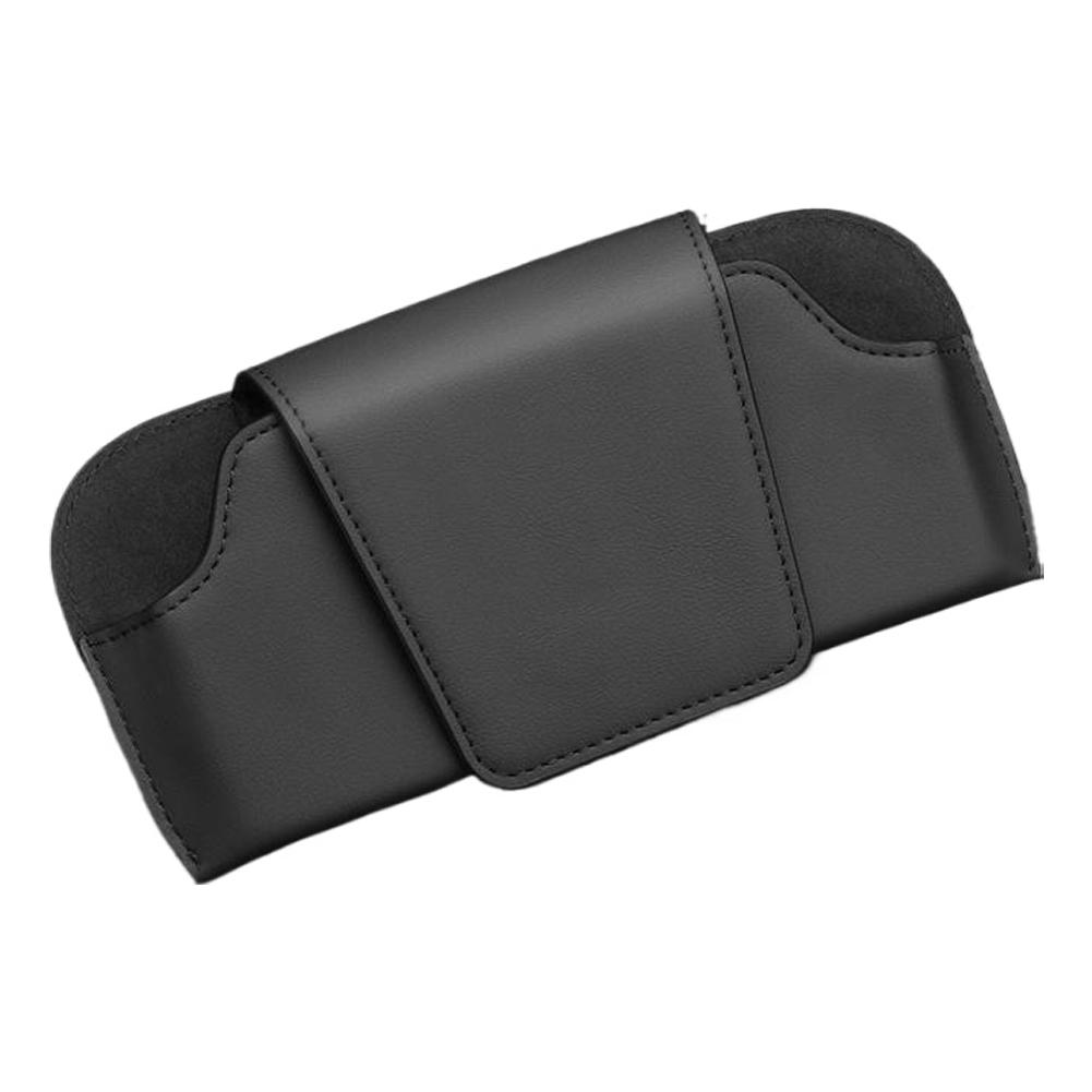 Car Sun Visor Glasses Holder Premium Leather Sunglasses Case Clip Organizer Auto Eyeglasses Storage Box Garage Hand Tools