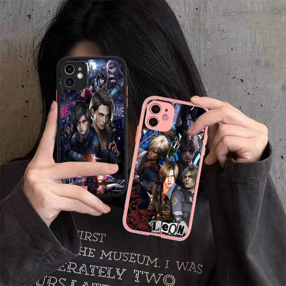 Чехол для телефона R-Resident E-Evil для IPhone 15 16 Pro Max 11 12 13 14 XS XR X Plus 16E, матовый, полупрозрачный