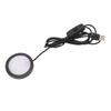 LED Round Light Ultra Thin Aluminum Casing Under Counter Lighting with 1.5m Cable for Ceiling Bedroom Kitchen USB Plug