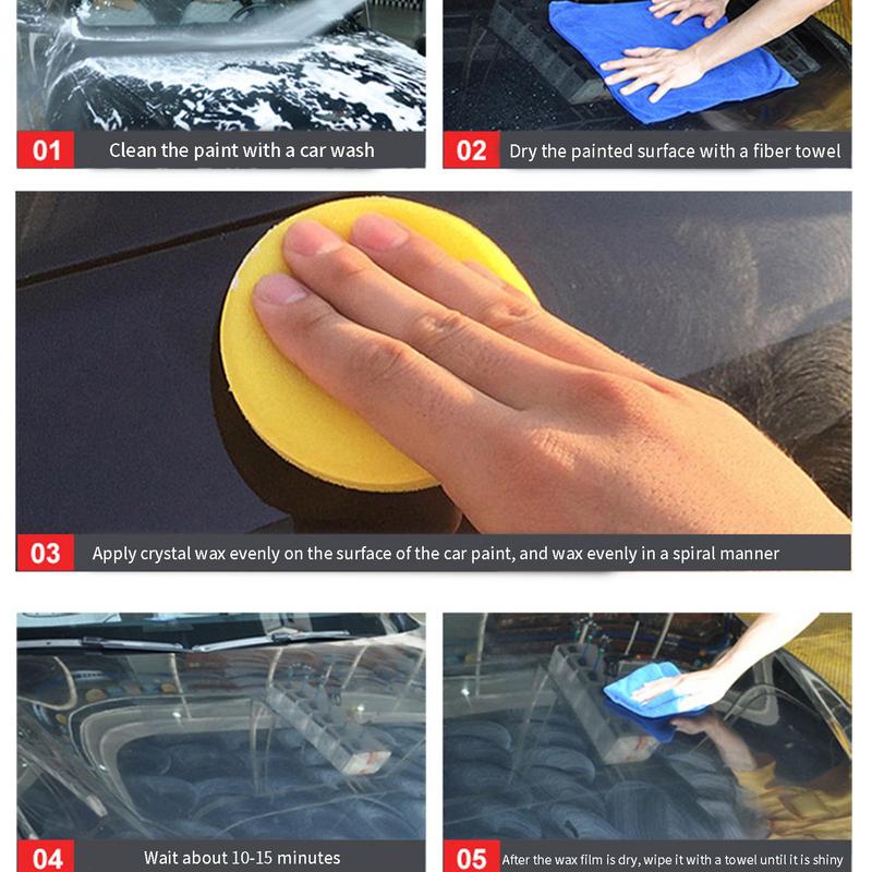 Автомобильный воск 200 мл Карнаубский воск полироль для автомобиля Высокий блеск Глубокий блеск Автомобильный воск Карнаубская паста для легкого нанесения Долговечный