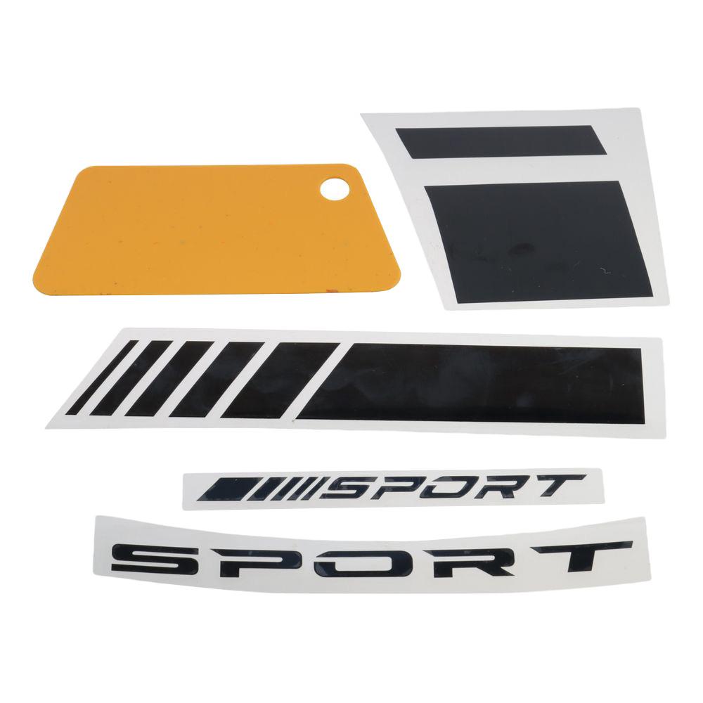 24pcs Red / Black / White Auto Racing Sport Logo Decals  for 18-21 Inch Wheels Tire Rim