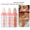 Простой в использовании натуральный трехмерный долговечный универсальный осветляющий кожу нежный хайлайтер для всего тела контурирующие румяна