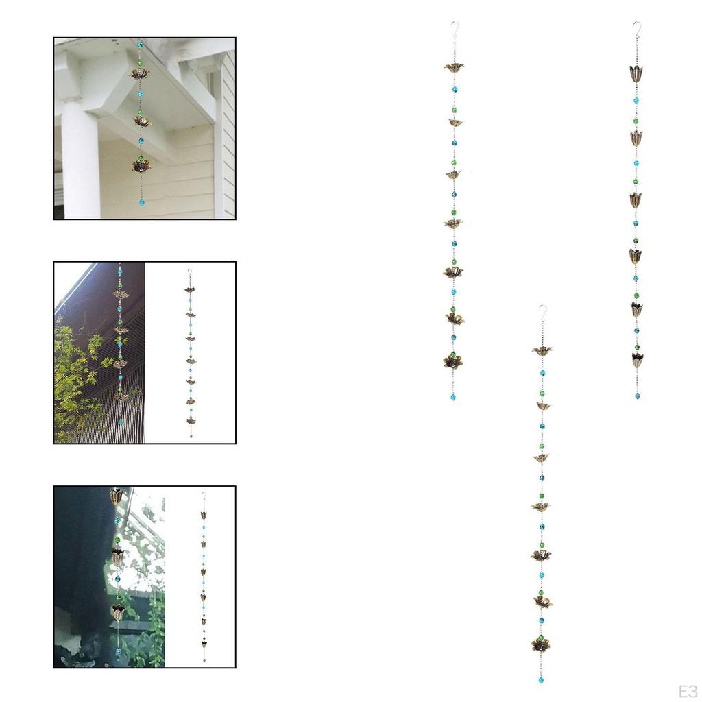Адаптер для водосточной трубы для системы дождевой цепи Уличное оборудование Металлический водоотвод Инструменты для сада