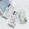 Милый Чехол для Телефона с Рисунком Цветов для Samsung S25 S24 S22 S21 FE Ультра Прозрачные Силиконовые Чехлы для Samsung Galaxy S23 Plus Ultra