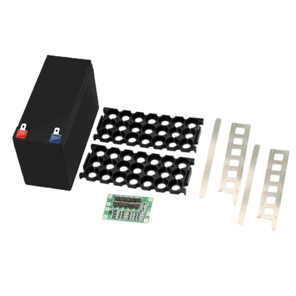 12 В 7 Ач корпус для аккумулятора 18650 пустая коробка 3x7 держатель 3S 40A никелевые полоски коробка для хранения аккумулятора Y