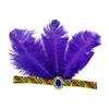 Feather Flapper Headbands Mardi Gras Prom Dancer Headpiece for Party Carnivals Celebrations Headwear Hair Styling