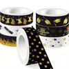12pcs/set Adhesive Tape School Graduation Party Scrapbook DIY Material Scrapbooking Materials 15mmx5m