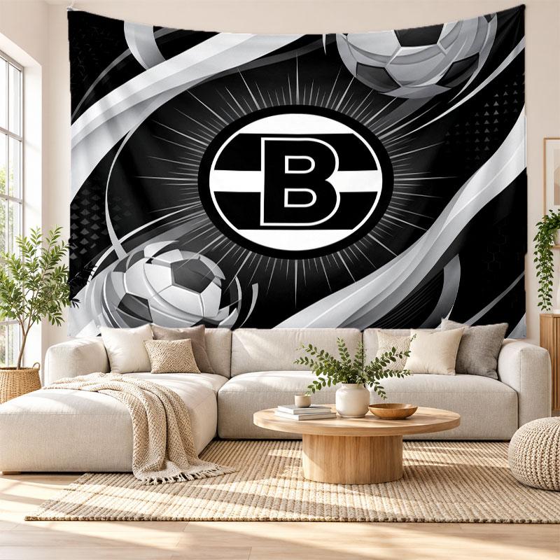 Borussia Mönchengladbach Wall Tapestry, Soft Fabric Wall Hanging, Decorative Backdrop For Bedroom Home Wall Art