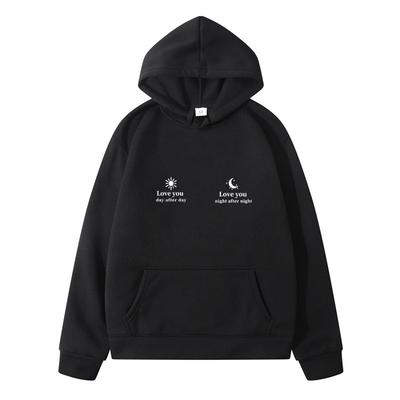 Love You Day and Night Printed Mens Clothing New in Sweatshirts Man Hoodie Men Sweatshirt Casual Y2k Men's Clothing 2024 Fashion