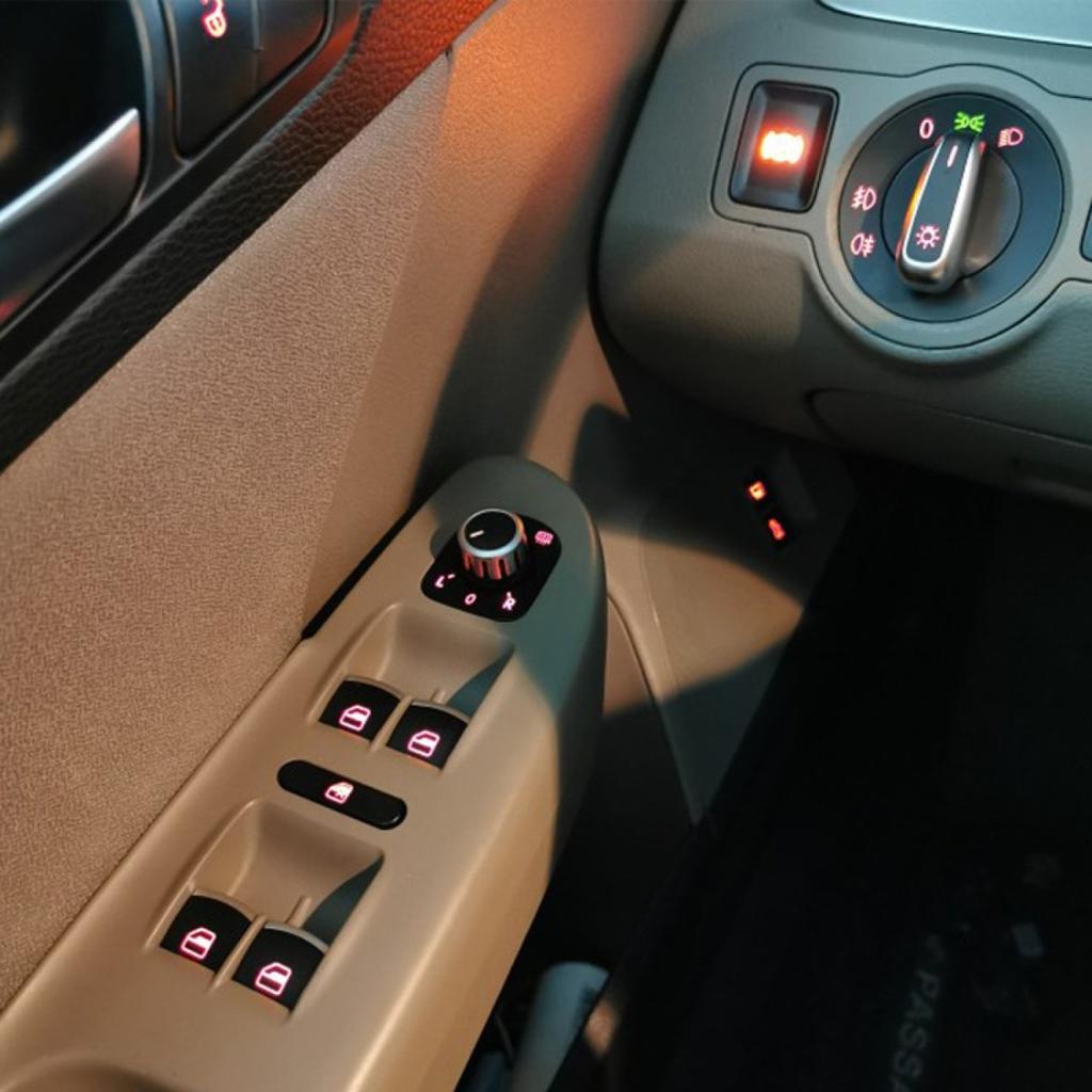 5ND959857 6 шт./комплект хромированный автоматический переключатель стеклоподъемника переключатели фар управление стеклоподъемником переключатель электроподъемника для VW Golf GTI 5 6 Jetta 6