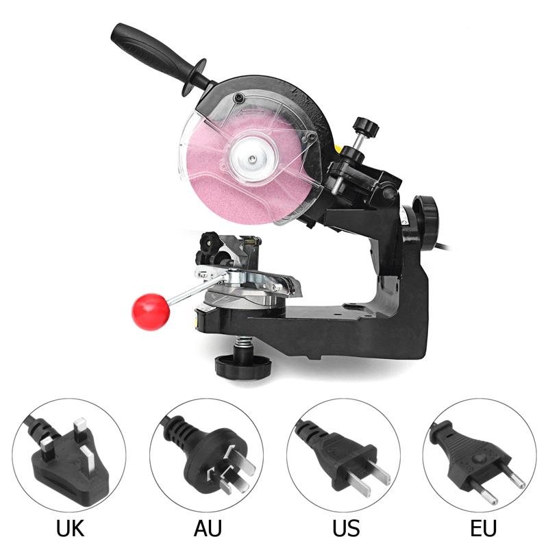 Большие шлифовальные круги Заточный станок для пильных цепей Электрическая точилка для цепных пил 3600 об/мин вилка AU/UK/EU/US для настольной точилки для цепных пил 230 Вт