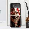 Чехол для телефона Anime D-Dandadans Okarun для Samsung Galaxy Z Flip 7 6 5 4 3 5G Flip3 Flip4 Flip5 ZFlip6 ZFlip7 Черный Fundas Cl