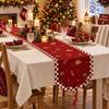 Santa Claus Christmas Table Flag Desk Decor Xmas Tablecloth Christmas Table Runner  Home Decor