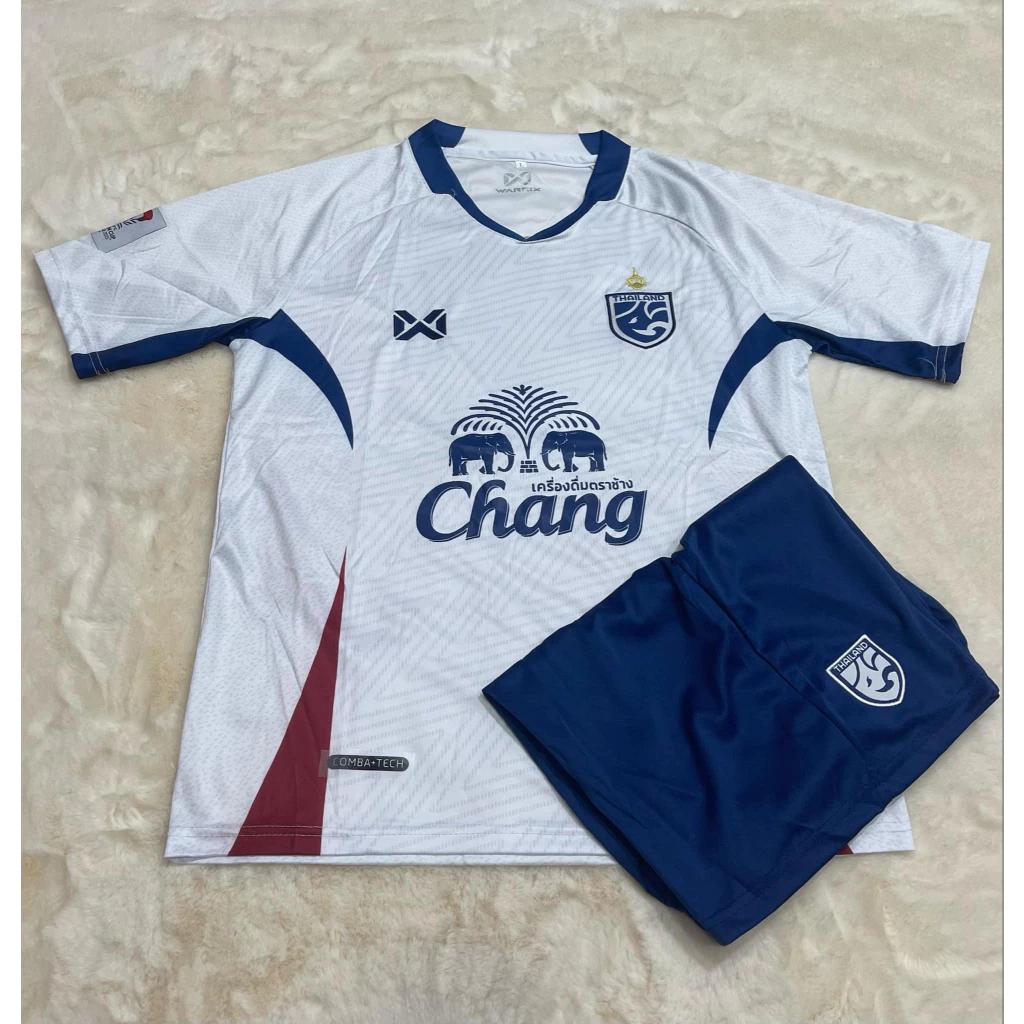 Vintage Retro THAILAND Football Soccer JERSEY National CHEER Quick Dry Print Shirt Round Neck Polyester Short Sleeve Uniform Sport Outdoor