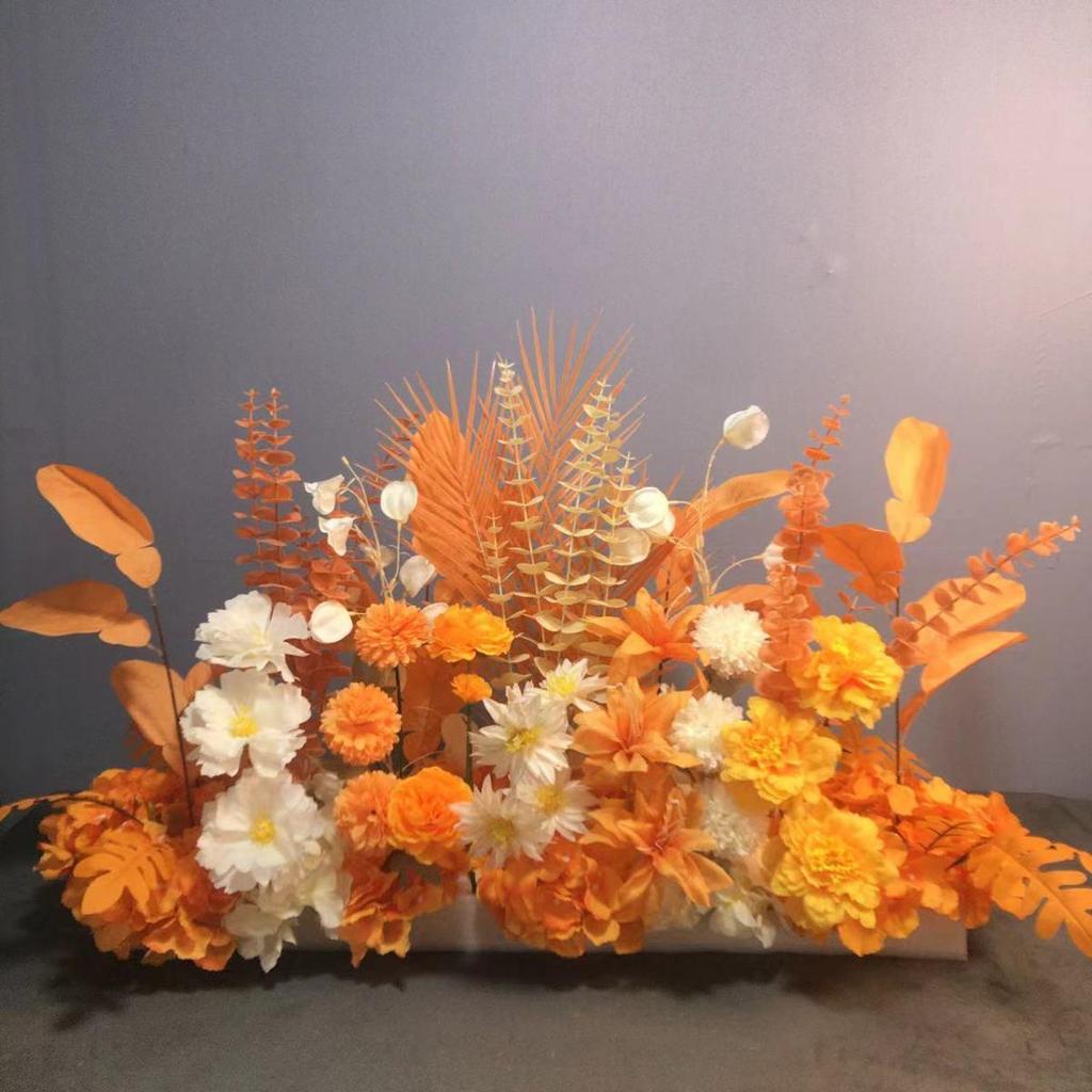 Большой набор для украшения свадебной дорожки и Т-сцены из шелковых цветов