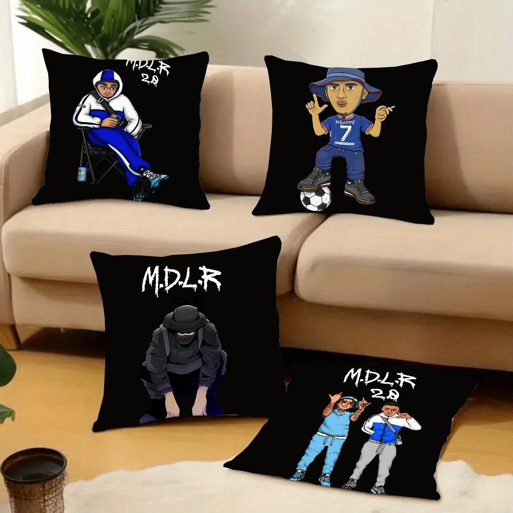 MDLR M-Morad Rapper Art Pillow Case Plush Fabric Soft Pillowcase Double Sided Print Cushion Cover Household Gifts