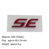 3D Premium ABS SE Letter Sticker Tail Bumper Badge Auto Rear Trunk Emblem Accessories Exterior Decoration