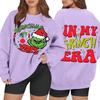 Women's Casual Fashion Long Sleeve Christmas Printed Round Neck Sweatshirt Top