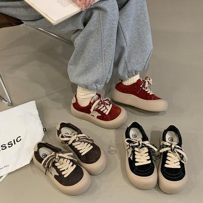 Shou Valley платформа нишевые кроссовки женские 2025 новая осень корейская версия спортивные и повседневные универсальные женские туфли немецкие тренировочные туфли