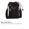 PRADA Re Nylon Fabric Crossbody Cell Phone Pouch Men's Black 2ZH155_2DMI_F0002