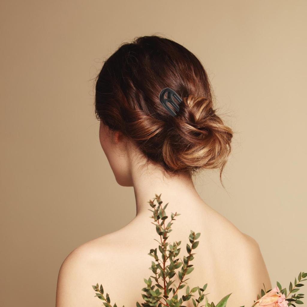 Chinese Style Wooden Hair Stick Bun Holder for Women Teens Smooth Sandalwood Hair Fork Elegant Retro Hairpin Wedding Party Prom