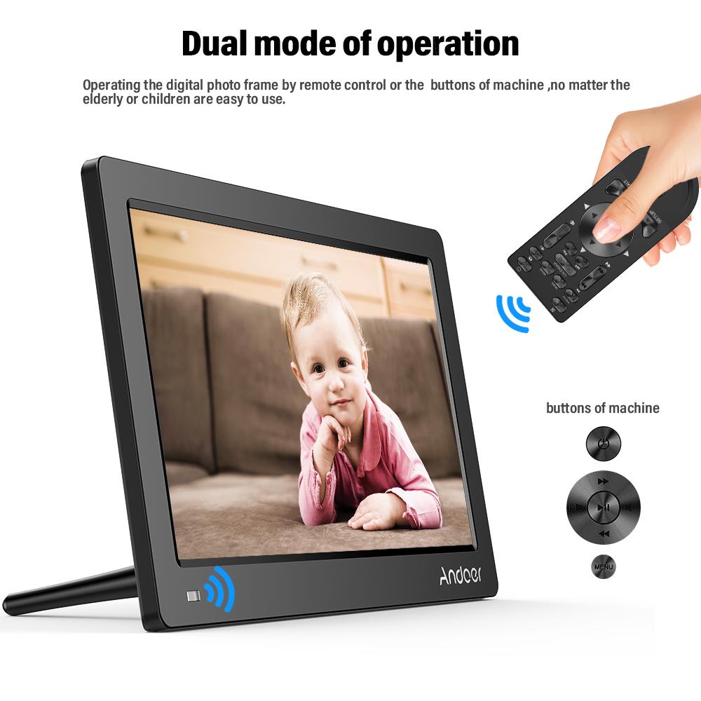 Andoer 11.6 Inch Digital Photo Picture Frame FHD 1920*1080  IPS Screen Support