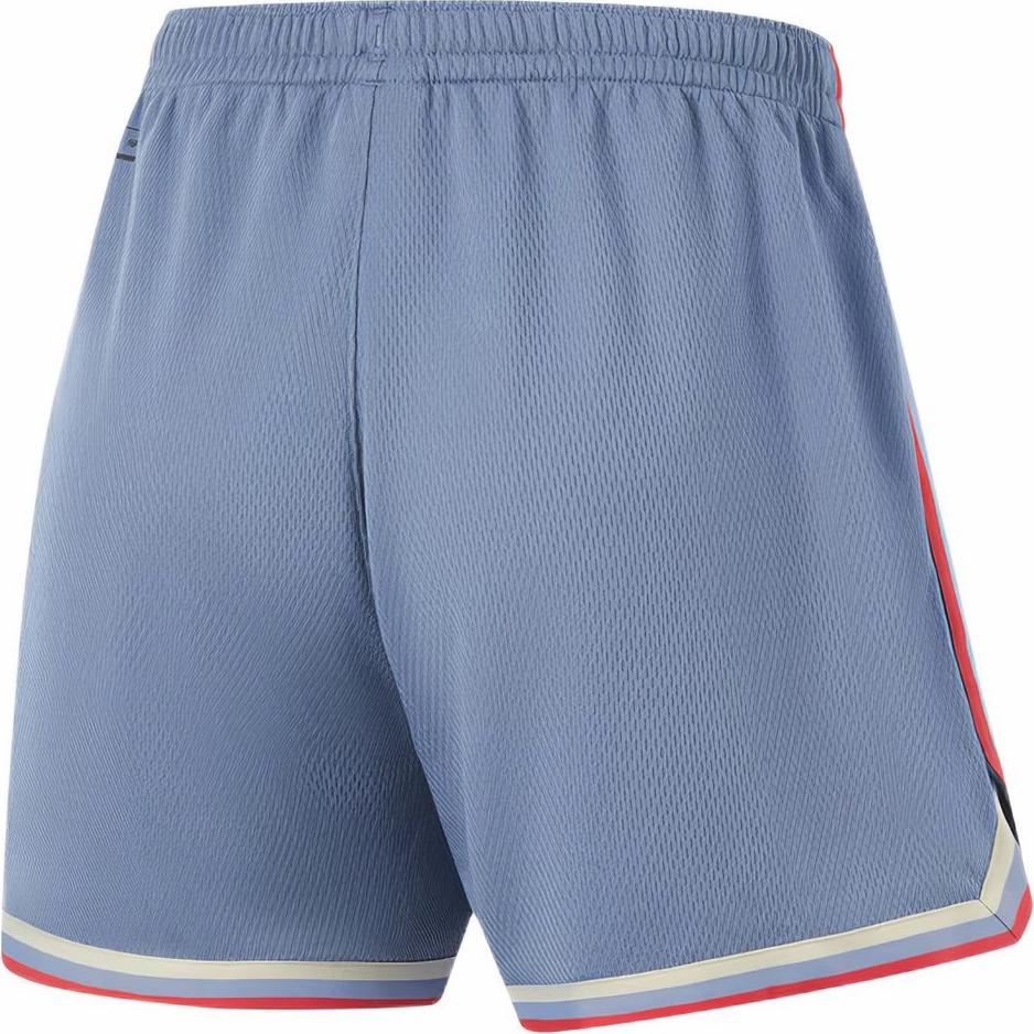 Li-Ning Comfortable Basketball Sports Color Block Brand Logo Printed Casual Shorts Men Shorts Dust-Blue AAPU029-12