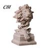 Роскошная скульптура животного из смолы, статуя-бюст льва, фигурка Короля Зверей, элегантный домашний акцент, голова для декора офиса, гостиной, статуя для выставочного зала
