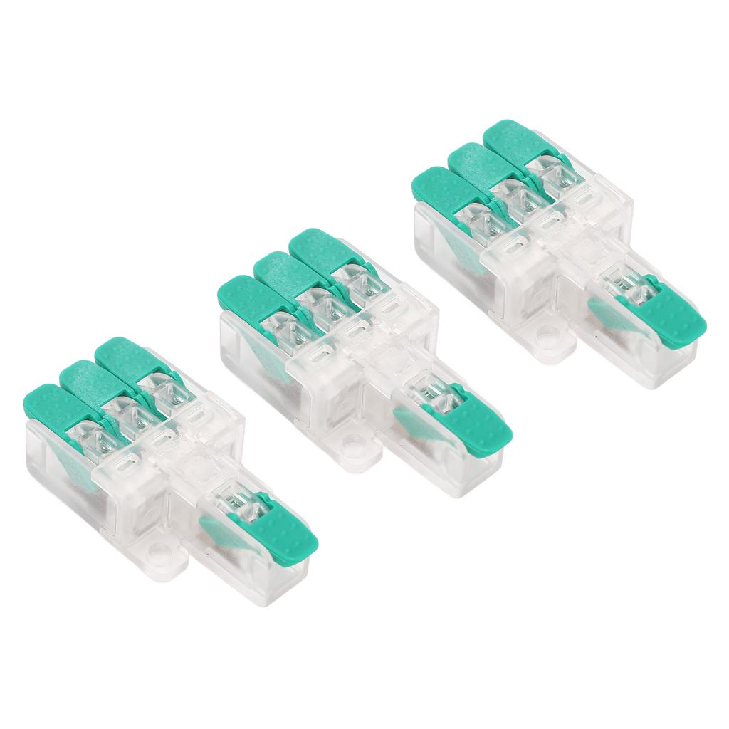 10 шт. Соединитель проводов Y613G 1 вход 3 выхода Огнестойкий соединитель проводников для 10–20 AWG 41A