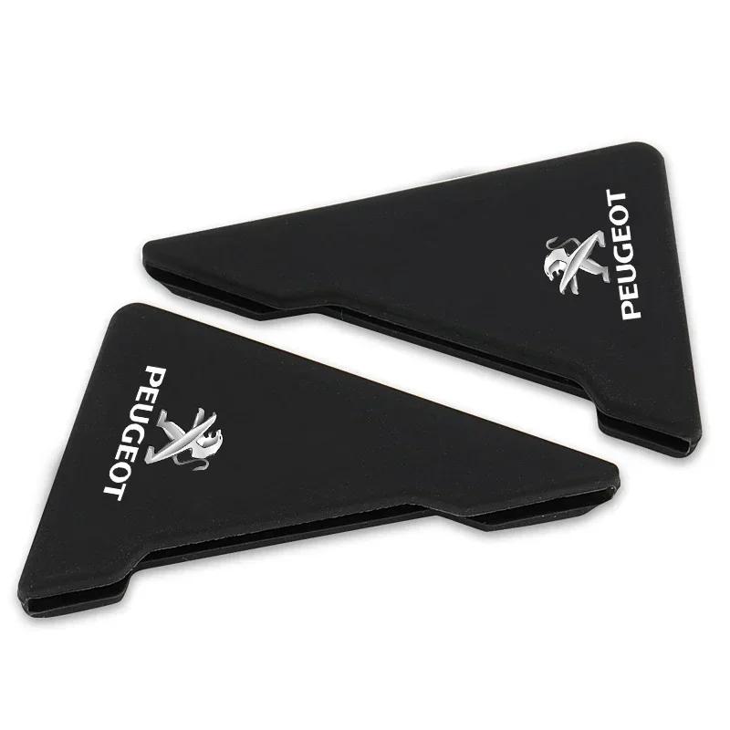 2 шт. Силиконовые накладки на уголки дверей, бампер, защитные наклейки от царапин для Peugeot 208 3008 308 508 408 2008 307 Аксессуары