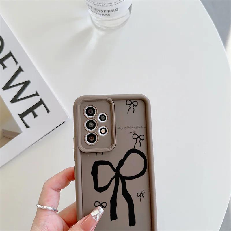 Чехол для Xiaomi POCO X7 X6 Pro X5 M7 M6 F5 F7 Mi 15 Ultra 14T Pro 14 13T 12 13 11 Lite 5G NE 12T Любовь Бантик Силиконовый Чехол