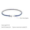 Women's Bracelet Sliver Full Zircon Single Row Bracelet Fashion Inlaid Zircon Push Bracelet