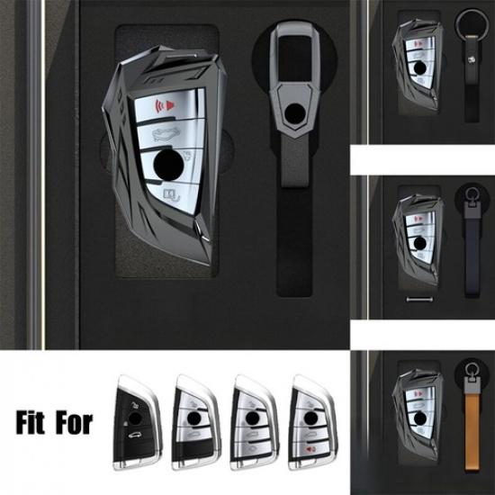 Zinc Alloy TPU Car Key Case Cover For BMW X1 X2 X3 X4 X5 X6 X7 1 2 3 4 5 6 7 8