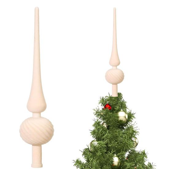 11-дюймовый бархатный навершие на елку, винтажное украшение на верхушку елки в стиле середины века, сферическое, для рождественской праздничной вечеринки