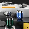 2024 USB-перезаряжаемая мужская мини-бритва для путешествий — с двумя головками, электрическая, моющаяся, портативная.