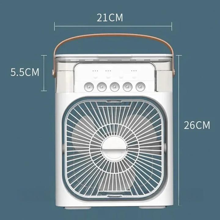 Вентилятор-увлажнитель настольный кондиционер + наполнитель аромадиффузора