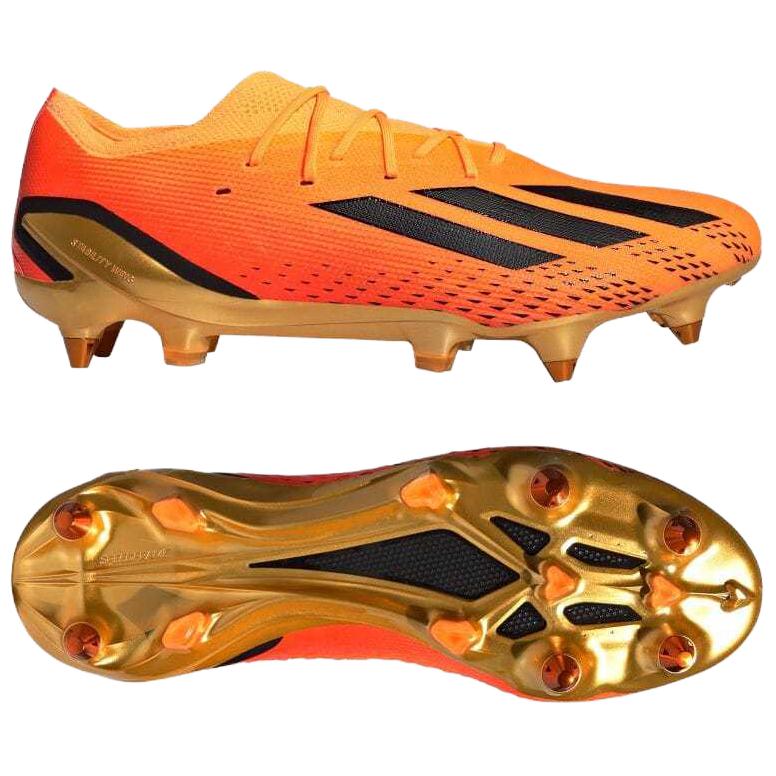 Adidas X Speedportal Универсальные Удобные Простые SG (Металлический длинный шип) Прочные футбольные бутсы Унисекс Футбольные бутсы Насыщенно-оранжевые GZ5096