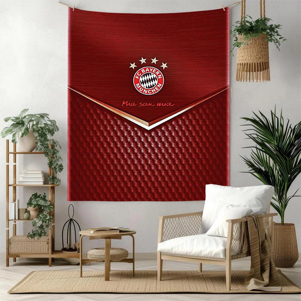 Bayern Munich Wall Decor Tapestry Art For Pet Memorial Birthdaywedding Party Backdrop Family Gift
